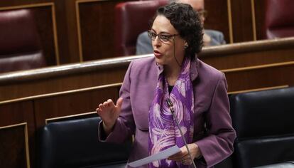 Magdalena Valerio, el pasado miércoles en el Congreso. 