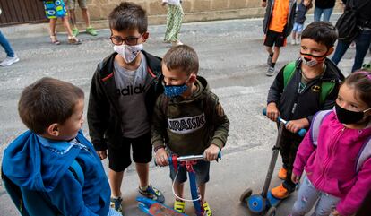 Primer día de clase en la escuela de Ollauri, La Rioja. / Gobierno de La Rioja