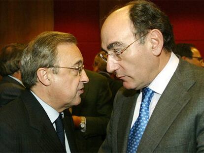 Florentino Pérez (izquierda) e Ignacio Sánchez Galán.