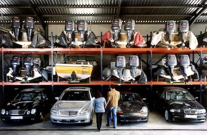 Vehicles seized by a Madrid court.