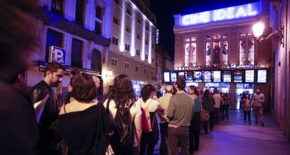 Colas en Madrid para la Fiesta del Cine del pasado octubre.
