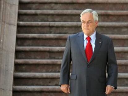 El presidente de Chile, Pi&ntilde;era, el lunes 20 de enero.