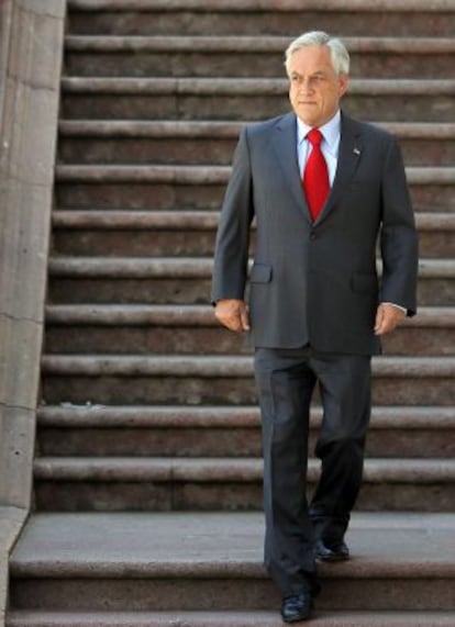 El presidente de Chile, Pi&ntilde;era, el lunes 20 de enero.