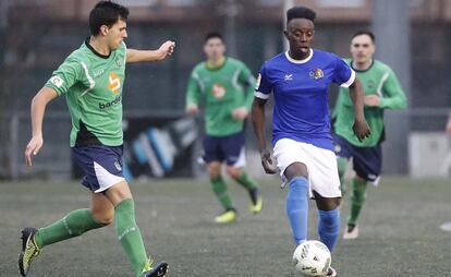 Youssouf Diarra, en un partido del Txantrea.