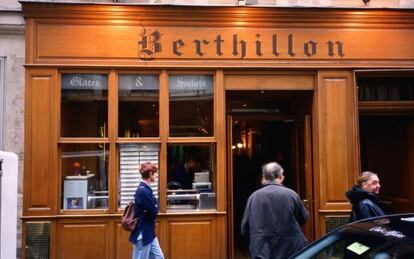 Helader&iacute;a artesanal Berthillon, en la rue Sant Louis de Par&iacute;s. 