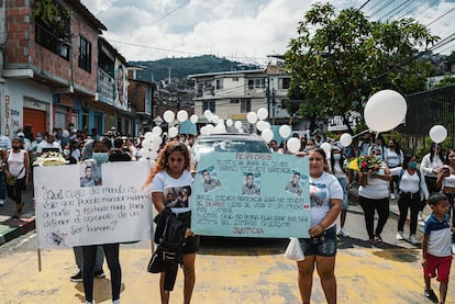 Una manifestación para exigir justicia por la muerte de Daniel Sánchez, de 16 años.