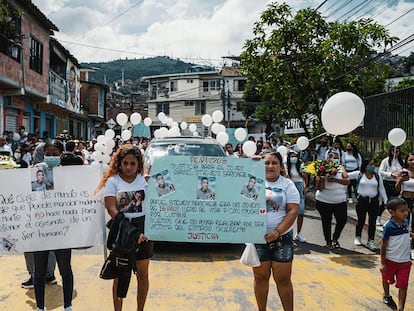 Una manifestación para exigir justicia por la muerte de Daniel Sánchez, de 16 años.