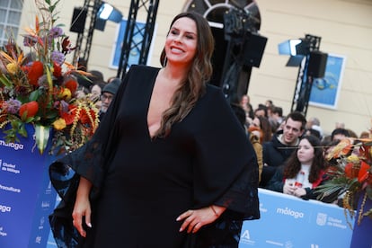 MALAGA, SPAIN - MARCH 22: Karla Sofía Gascón attends the 28th Malaga Film Festival Closing Ceremony photocall at Cervantes Theater on March 22, 2025 in Malaga, Spain.  (Photo by Patricia J. Garcinuno/Getty Images)