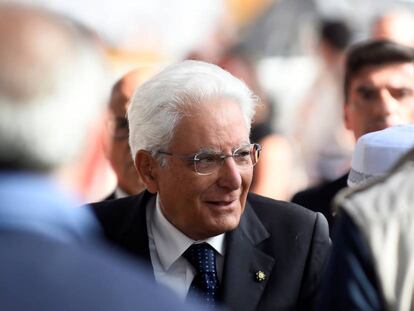 El presidente de Italia, Sergio Mattarella.