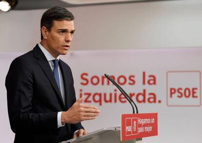 Pedro Sánchez, secretario general del PSOE, el pasado viernes.