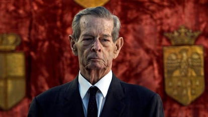 El antiguo rey Miguel I de Rumanía en 2013 en Bucarest.