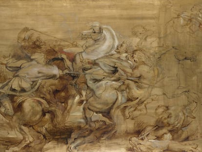 'La caza del león', de Rubens, expuesta en el Museo del Prado. 