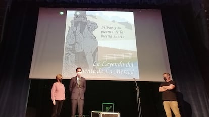 Rueda de prensa de la iniciativa impulsada por BilbaoHistoriko, en BilboRock.