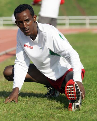 Alemayehu Bezabeh, en una sesión preparatoria.