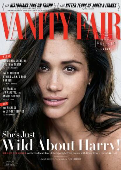 La actriz Meghan Markle, en la portada del número de octubre de 'Vanity Fair'.