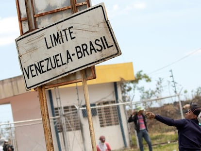 Conflito na fronteira de Pacaraima (Brasil) e a Venezuela, em setembro de 2019.