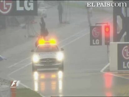 La lluvia pospone la pole del GP de Japón