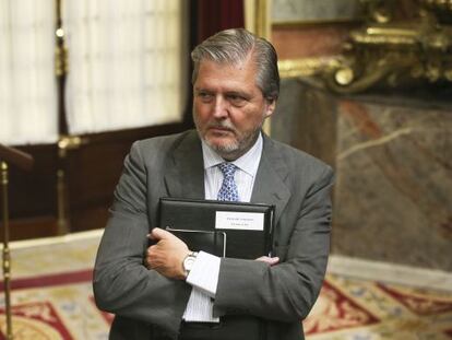 El ministro de Cultura, &Iacute;&ntilde;igo M&eacute;ndez de Vigo, en el Congreso el pasado mes de julio.