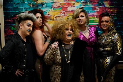 Members of the Daniels drag family