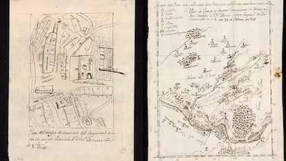 Mapas realizados por los párrocos de Cerecinos del Carrizal y Coreses (Zamora), a petición del geógrafo real Tomás López