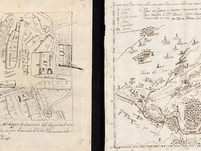 Mapas realizados por los párrocos de Cerecinos del Carrizal y Coreses (Zamora), a petición del geógrafo real Tomás López