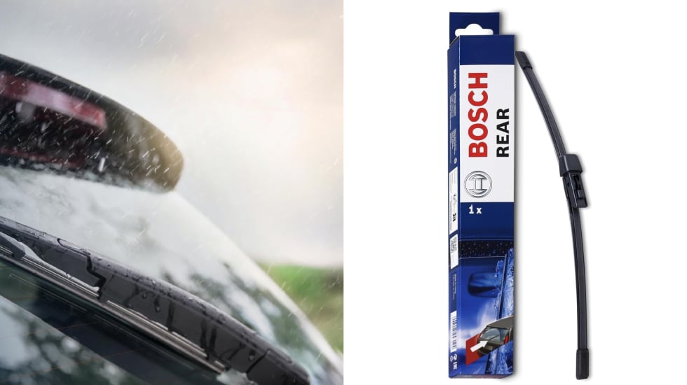 Limpiaparabrisas para colocar en la luna trasera, de Bosch.