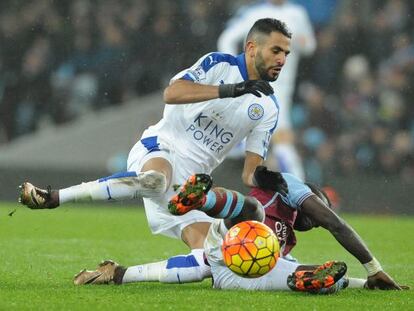 Riyad Mahrez, ante el Aston Villa.