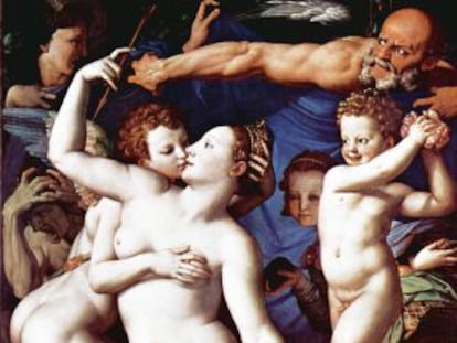 Alegoría del triunfo de Venus, obra pictórica de Bronzino del siglo XVI.