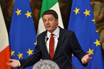 El primer ministro italiano Matteo Renzi. 