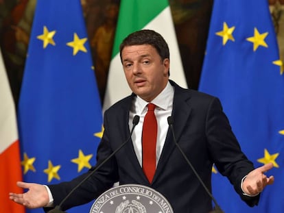 El primer ministro italiano Matteo Renzi. 