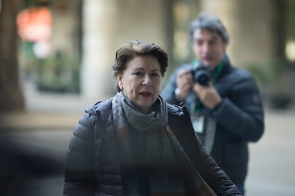 Magdalena Álvarez, en la Audiencia Provincial de Sevilla durante el juicio de los ERE.