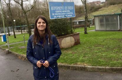 Eva Rodríguez, responsable del Albergue de Animales de Oviedo.