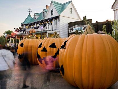 Carbasses de Halloween a Port Aventura en una imatge d'arxiu.