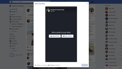 Por fin podremos crear stories de Facebook desde el PC