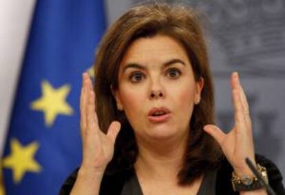 La vicepresidenta del gobierno, Soraya Saenz de Santamaría. EFE/Archivo