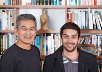 Los coreógrafos Lin Hwai-min y Eduardo Fukushima, mentor y discípulo de la Iniciativa Rolex en 2012.