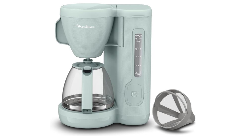 Cafetera Moulinex Plus con 1.000 vatios de potencia.