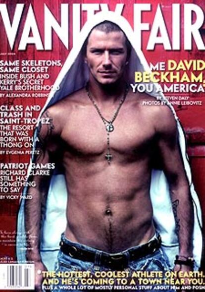 David Beckham, en la portada del número de julio de la revista <i>Vanity Fair. </i>