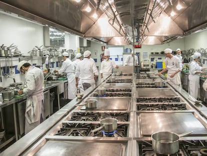 Alumnos del curso de verano de Le Cordon Bleu en Madrid.