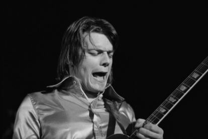 J. Geils, en un concierto en Londres el 12 de enero de 1973.