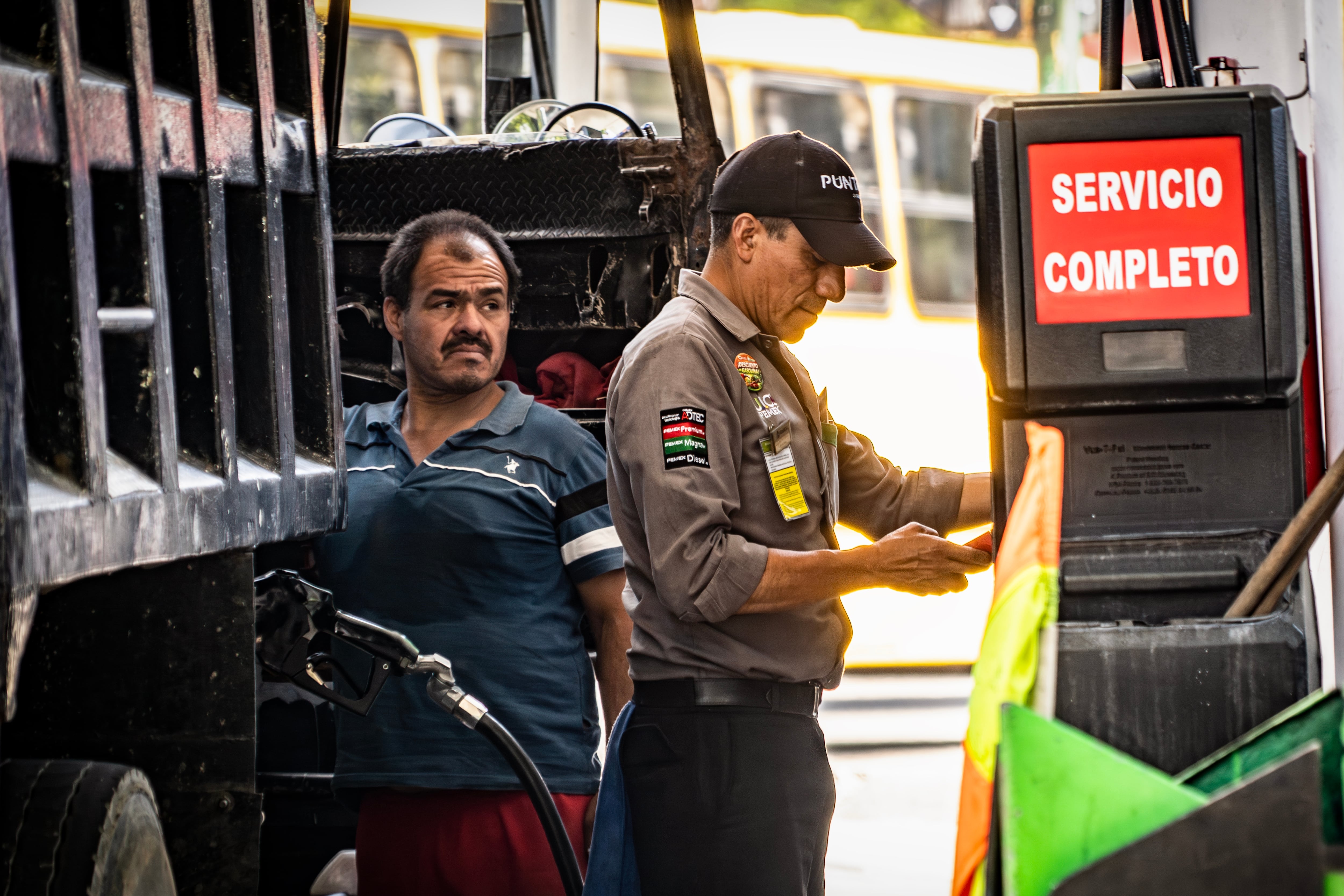 Gasolinera de PEMEX en la Calzada de Tlalpan, el 19 de marzo.