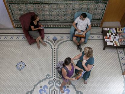 Una de las salas del espacio de 'coworking' La Solana en Torrelodones.