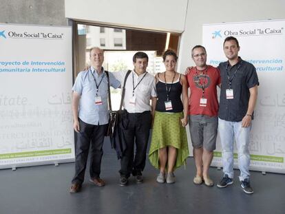 Colaboradores en el programa emprendido por la Obra Social de la Caixa.