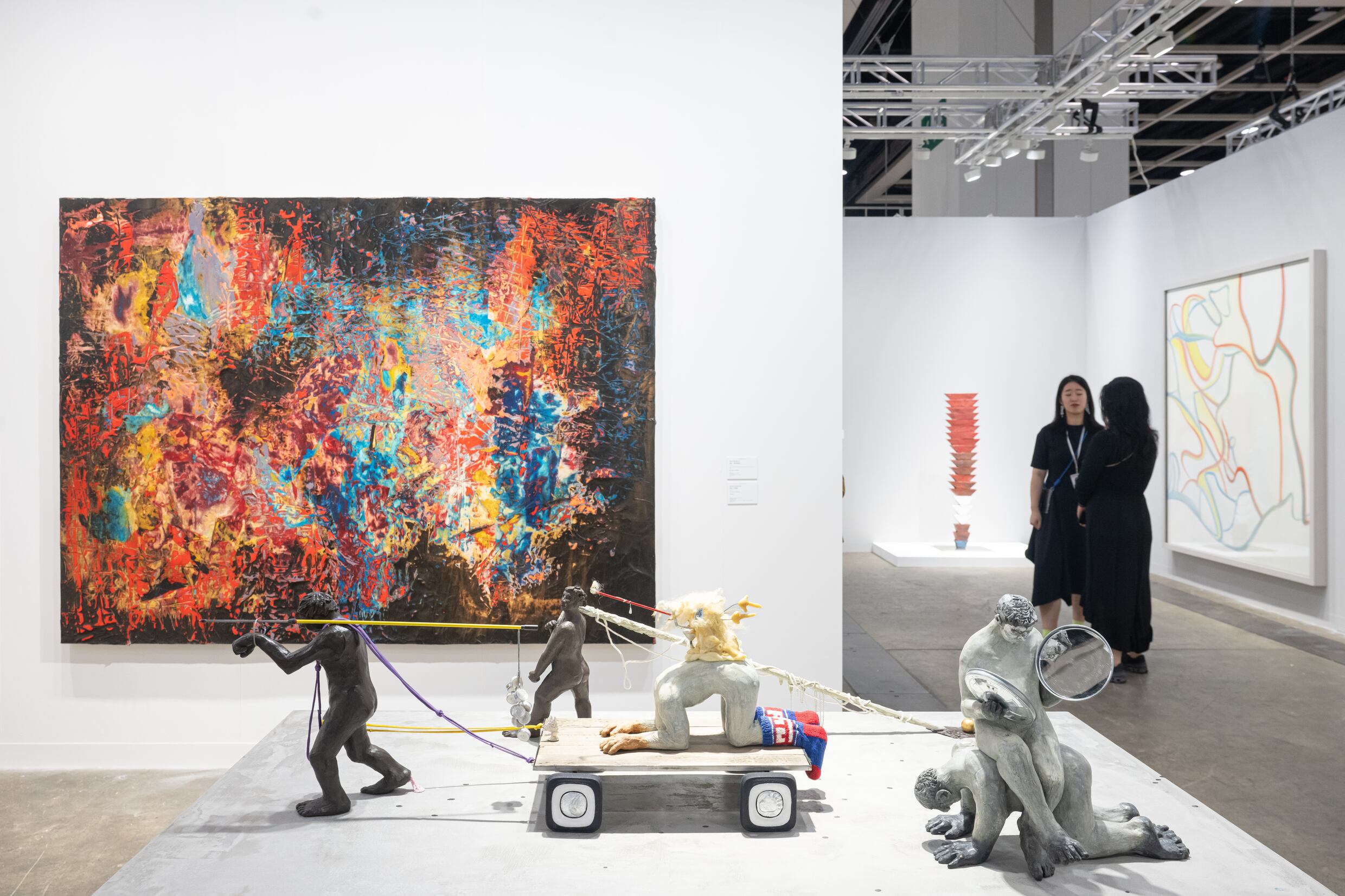 El espacio de la galería Hauser and Wirth en Art Basel de Hong Kong 2024.