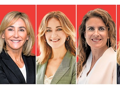 De izquierda a derecha, Teresa Zueco (Squire Patton Boggs); Mª Pilar García Guijarro, (Watson Farley & Williams); Marta Delgado, (Jones Day) y Coral Yañez (Bird& Bird).