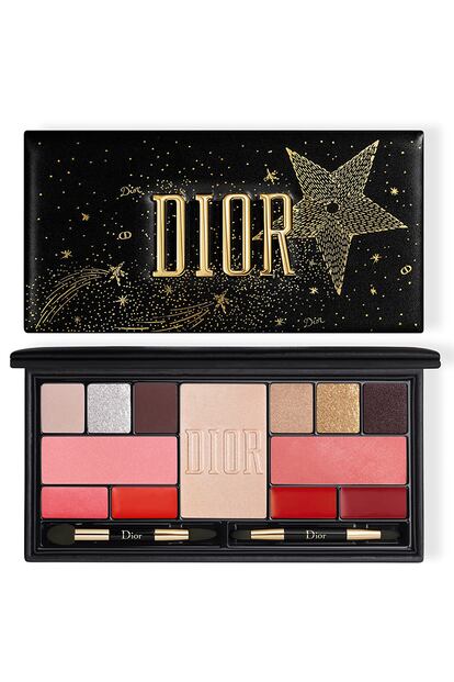 Paleta de maquillaje para rostro, labios y ojos de Dior. Forma parte de la colección de edición limitada que cada año lanza la maison por estas fechas.