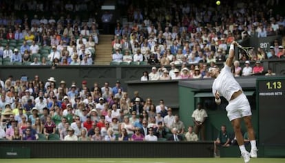 Rafael Nadal en Wimbledon.