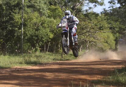 De Soultrait, durante la primera etapa del Dakar 2017.