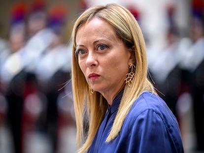 La primera ministra de Italia, Giorgia Meloni, a finales de julio en Roma.