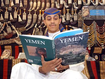 Espacio dedicado a Yemen en la Feria del Libro de Francfort.